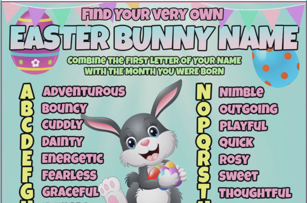 Easter Bunny Name Generator Enchanted Little World